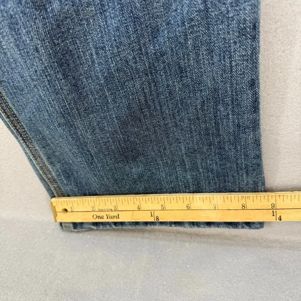 Carhartt Jeans Men's 32x33 Blue Straight Leg Work Wear Classic Fit Rugged